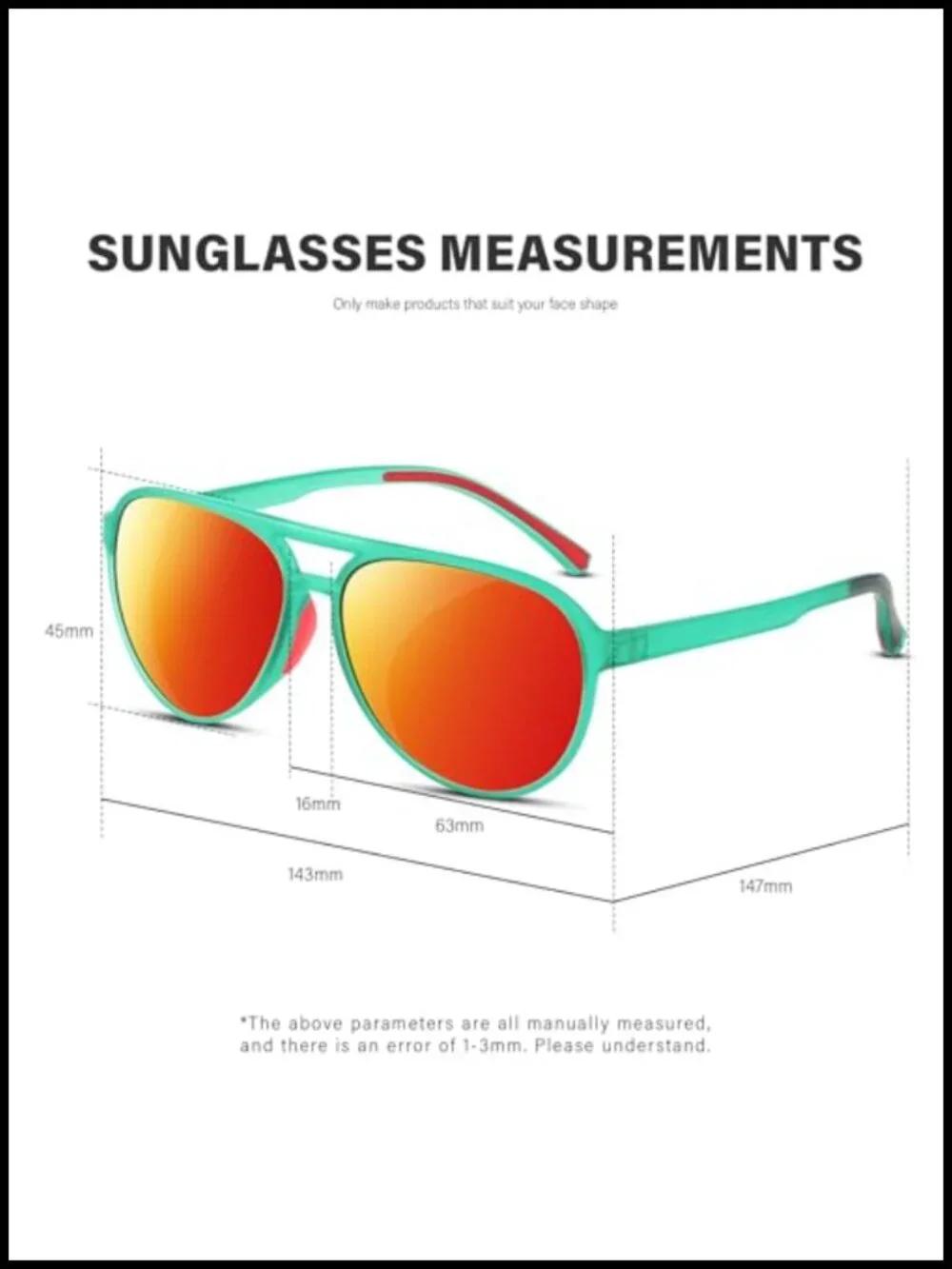Polarized Aviator Sunglasses UV400 Protection Sports Style Vintage Trendy Shades
